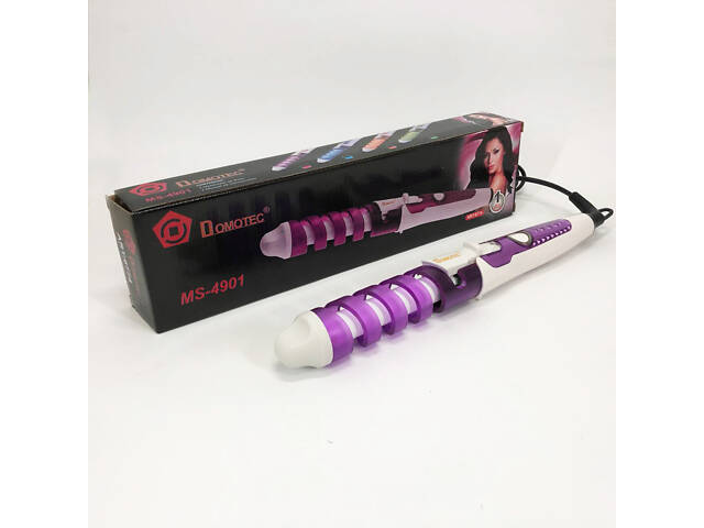 Плойка спіральна для волосся Domotec MS-4901 з кераміко-турмаліновим покриттям, Стайлер для завивки - Фото 4