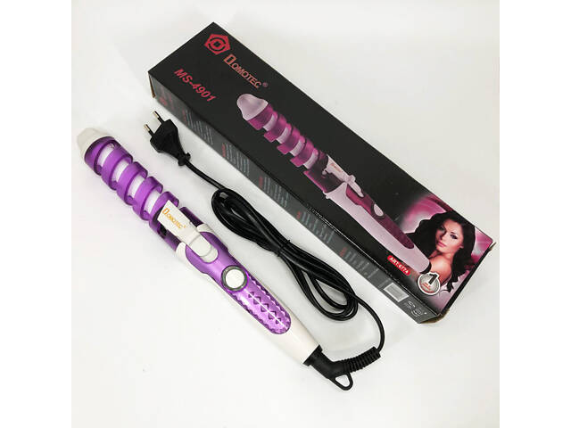 Плойка спіральна для волосся Domotec MS-4901 з кераміко-турмаліновим покриттям, Стайлер для завивки - Фото 9