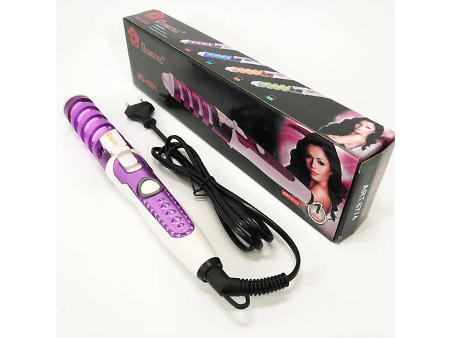 Плойка спіральна для волосся Domotec MS-4901 з кераміко-турмаліновим покриттям, Стайлер для завивки - Фото 12