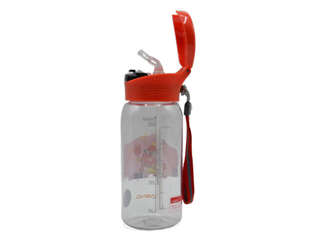 Пляшка для води CASNO 400 мл KXN-1195 Червона (краб) з соломинкою - Фото 8