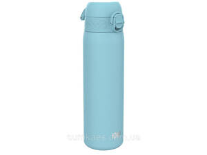 Пляшка для води металів ION8 600 мл. Stainless Steel , Alaskan Blue
