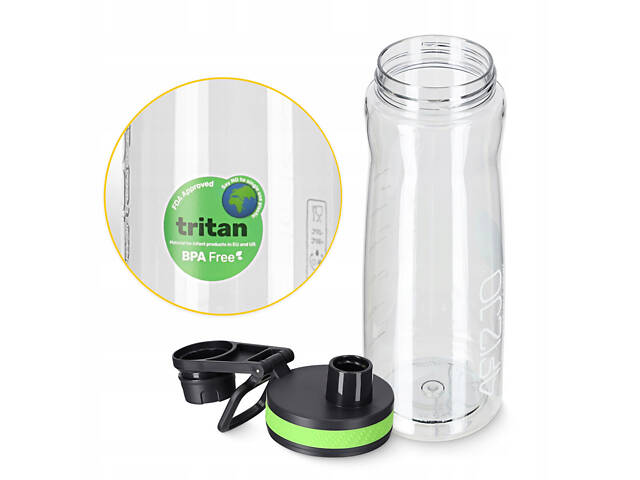 Пляшка для води спортивна 4FIZJO 850 мл Green (P-5905973403801) - Фото 8