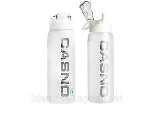 Бутылка для воды CASNO 1000 мл KXN-1247 Белая, Оригинал!