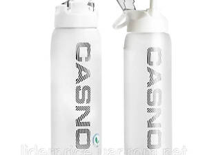 Бутылка для воды CASNO 1000 мл KXN-1247 Белая, Оригинал!