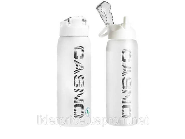 Бутылка для воды CASNO 1000 мл KXN-1247 Белая, Оригинал! - Фото 1