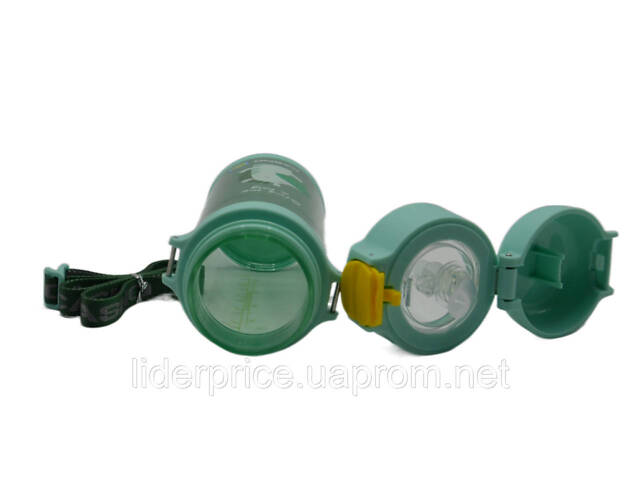 Бутылка для воды CASNO 690 мл KXN-1219 Зеленая (Зебра) с соломинкой, Оригинал! - Фото 4