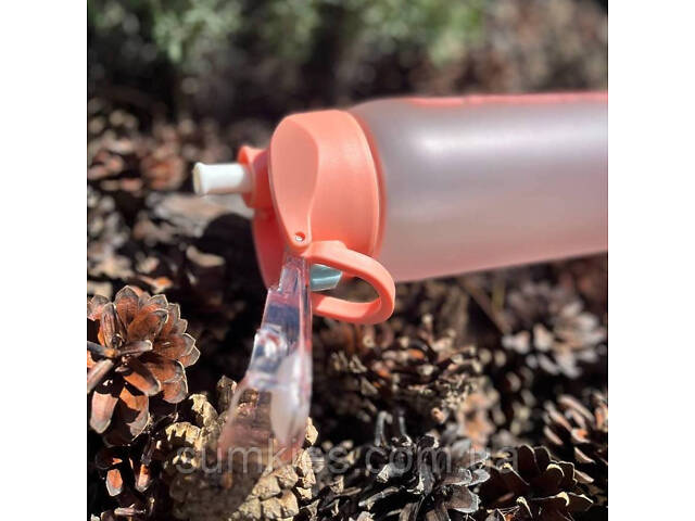 Пляшка для води CASNO 800 мл KXN-1246 Рожева - Фото 6