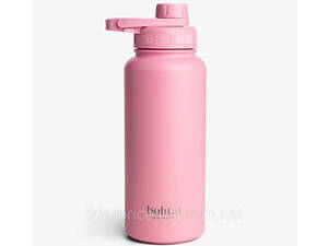 Бутылка для воды металлическая с двойной вакуумной изоляцией Bohtal Insulated Sports Bottle 960 ml/32 oz Pink, Оригинал!