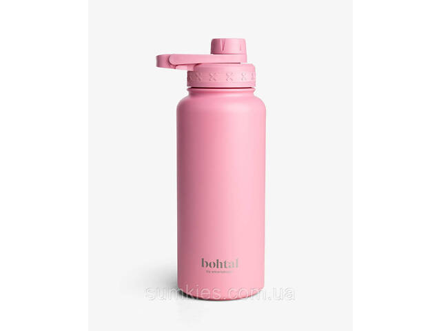 Пляшка для води металева з подвійною вакуумною ізоляцією Bohtal Insulated Sports Bottle 960 ml/32 oz Pink - Фото 5