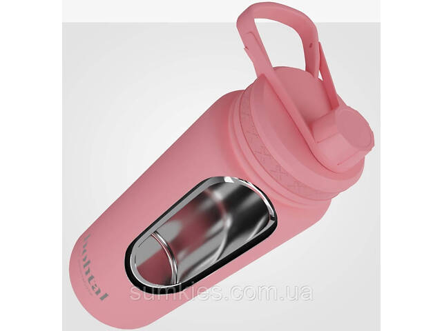 Пляшка для води металева з подвійною вакуумною ізоляцією Bohtal Insulated Sports Bottle 960 ml/32 oz Pink - Фото 9