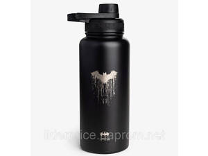 Пляшка для води металева з подвійною вакуумною ізоляцією Bohtal Insulated Bottle 960 ml/32 oz Black Batman, Оригінал!