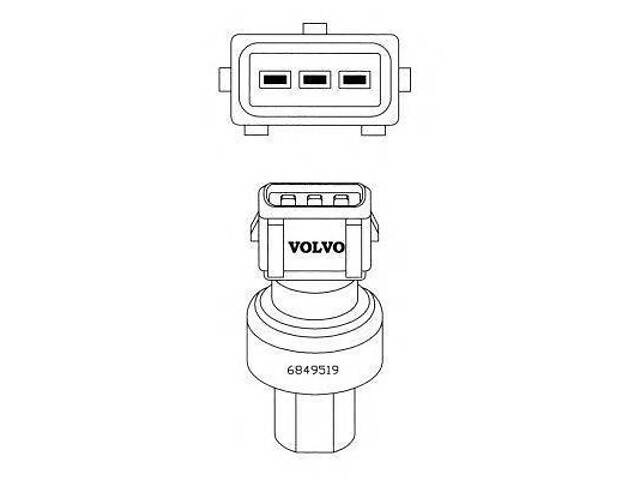 Пневматический выключатель, кондиционер NRF 38934 на VOLVO 850 (LS)