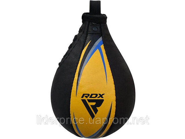 Пневмогруша боксерська RDX 2Y Boxing Speed Ball Leather Multi Yellow/Blue, Оригінал! - Фото 2