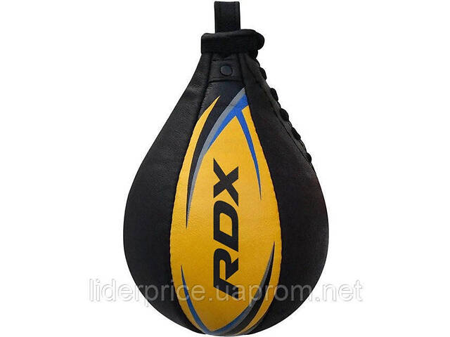 Пневмогруша боксерська RDX 2Y Boxing Speed Ball Leather Multi Yellow/Blue, Оригінал! - Фото 3