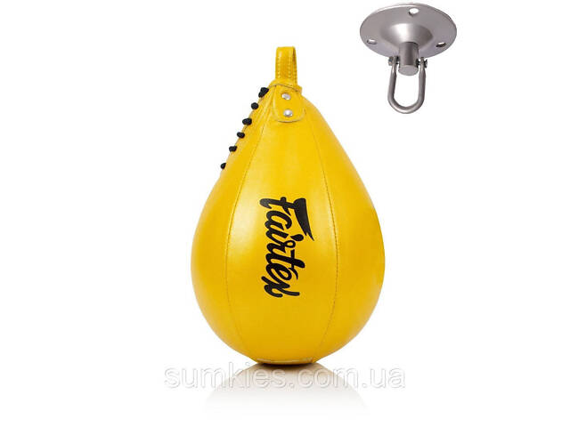 Пневмогруша боксерська Fairtex SB1 Yellow + кріплення - Фото 1