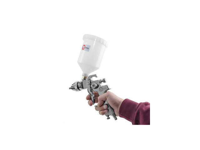 Пневмопистолет лакокрасочный HVLP Intertool верхний бак 600 мл x 1.3 мм (PT-0106) - Фото 6