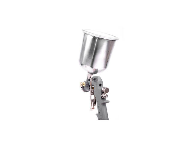 Пневмопистолет лакокрасочный Intertool верхний бак (металл) 600 мл d=1.5 мм (PT-0205) - Фото 3