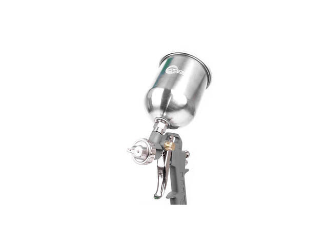 Пневмопистолет лакокрасочный Intertool верхний бак (металл) 600 мл d=1.5 мм (PT-0205) - Фото 7