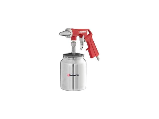 Пневмопистолет пескоструйный Intertool - нижний бак 1000 мл x 8 атм - Фото 2