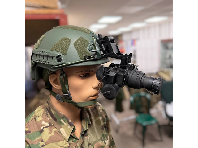 ПНБ, Бінокуляр нічного бачення AGM PVS-7 NL1, Gen 3, зелений фосфор, кріплення на шолом, футляр - Фото 8