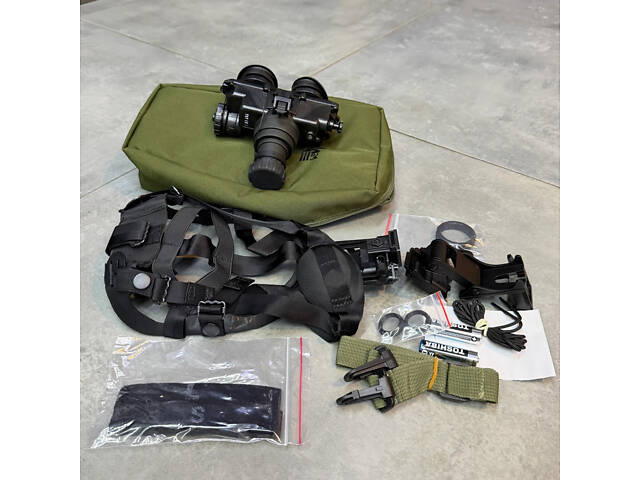 ПНБ, Бінокуляр нічного бачення AGM PVS-7 NL1, Gen 3, зелений фосфор, кріплення на шолом, футляр - Фото 10