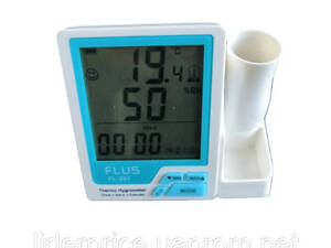 Побутовий термогігрометр Flus FL-201P з підставкою (-25+70°С, 10-99%)