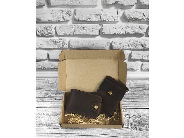 Подарунковий набір DNK Leather №16 18,0*10,0*3,5 см Коричневий - Фото 1