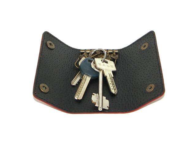 Подарунковий набір DNK Leather №4 портмоне + ключниця + обкладинка на права ID паспорт 18х10х3,5 см Червоний - Фото 4