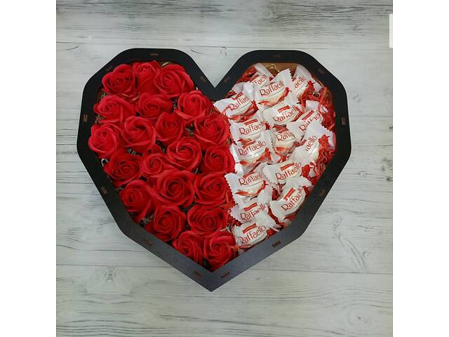 Подарочный набор Кукумбер Страстной любви Raffaello с розами 8-0418 - Фото 2