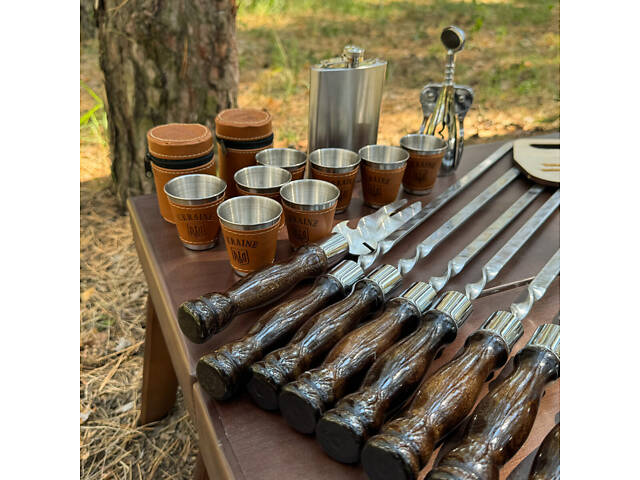 Подарунковий набір Mzavod Атаман кейс-столик темний - Фото 5