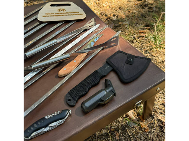 Подарунковий набір Mzavod Атаман кейс-столик темний - Фото 6