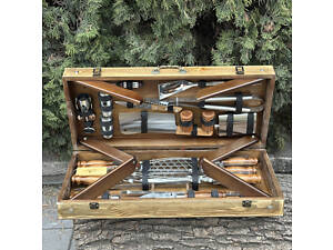 Подарунковий набір Mzavod Майстер Гриль кейс-столик світла текстура