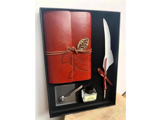 Подарочный набор перьевая ручка с чернильницей RESTEQ — элегантный набор для письма и каллиграфии - Фото 6