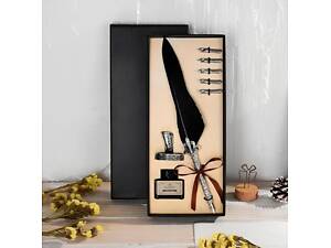 Подарочный набор с перьевой ручкой и чернильницей RESTEQ — стильный аксессуар для письма, вдохновения и эстетики