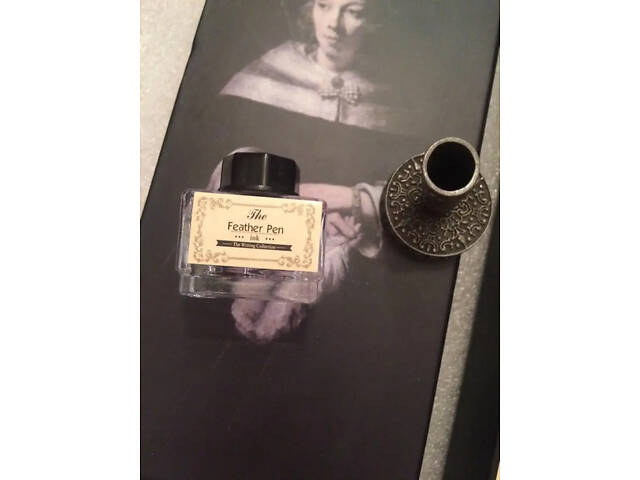 Подарунковий набір з пір’ївкою та чорнильницею RESTEQ — стильний набір для каліграфії та ручного письма - Фото 4