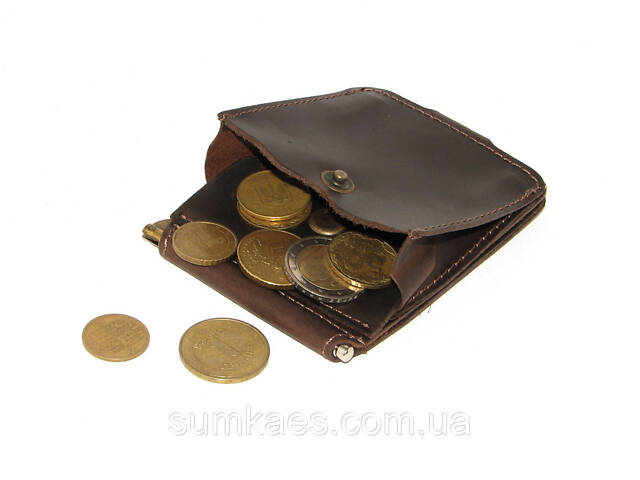 Подарунковий набір DNK Leather №10 (затискач + обкладинка на права, ID паспорт) коричневий - Фото 8