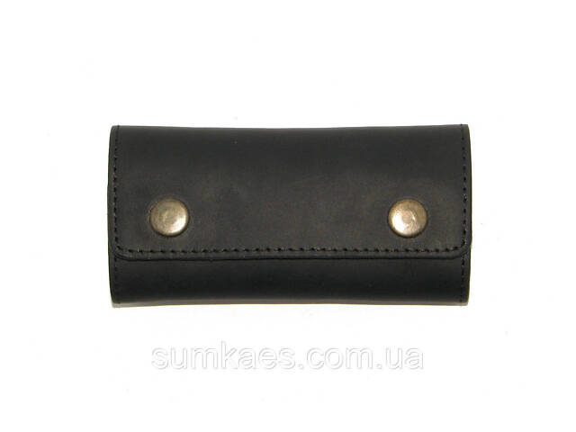 Подарунковий набір DNK Leather №11 (ключниця + обкладинка на права, ID паспорт) чорний - Фото 2