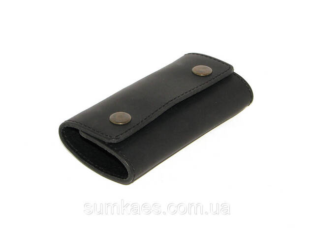 Подарунковий набір DNK Leather №11 (ключниця + обкладинка на права, ID паспорт) чорний - Фото 3