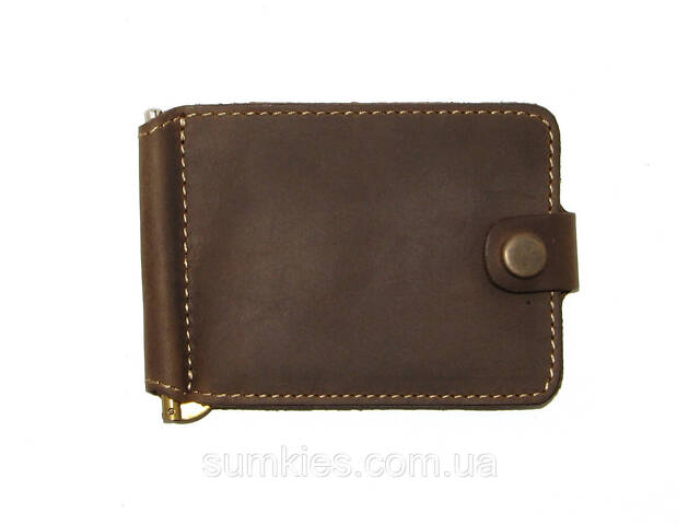 Подарунковий набір DNK Leather №6 (затискач + обкладинка на права, ID паспорт) хакі - Фото 2