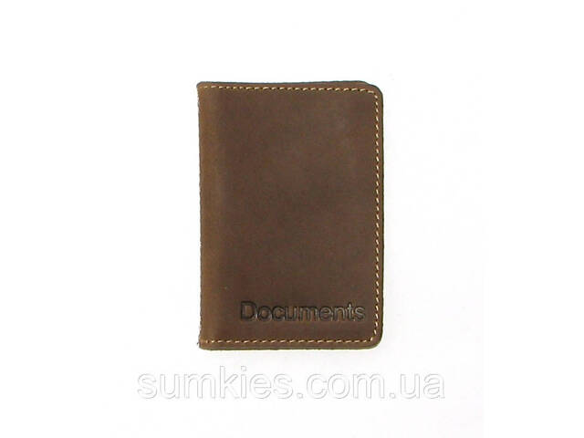Подарунковий набір DNK Leather №6 (затискач + обкладинка на права, ID паспорт) хакі - Фото 7