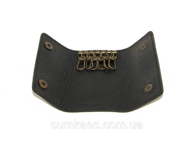 Подарунковий набір DNK Leather №7 (затискач + обкладинка на права, ID паспорт + ключниця) чорний - Фото 8