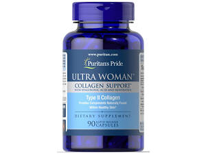 Поддержка коллагена, Ultra Woman™ Collagen Support with Hyaluronic Acid, Puritan's Pride, с гиалуроновой