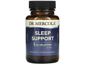 Поддержка сна (мелатонин 5мг) Dr. Mercola Sleep Support 30 капс