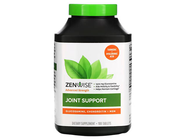 Поддержка суставов, Joint Support, Zenwise Health, повышенная сила, 180 таблеток - Фото 1