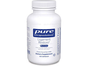 Поддержка в здоровом состоянии сухожилий, связок и суставов, Ligament Restore, Pure Encapsulations, 120 капсул