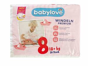 Подгузники Babylove Premium 8 18+ кг 84 шт