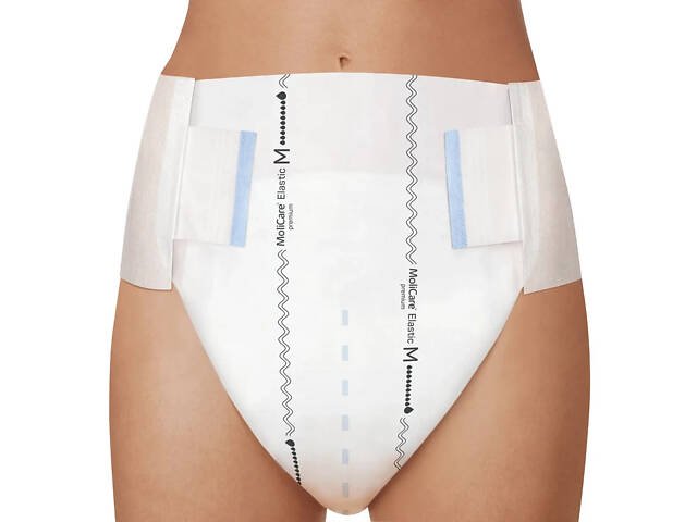 Підгузки нічні для дорослих Paul Hartmann MoliCare Premium Elastic 10 крапель M 14 шт. - Фото 4