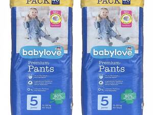 Подгузники-трусики Babylove Premium 5 junior JUMBOPACK 13-20 кг 80 шт