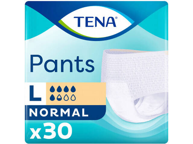 Підгузки для дорослих Tena трусики Pants Normal Large 30 шт (7322541150895) - Фото 1