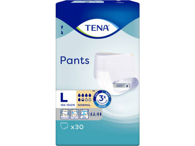 Підгузки для дорослих Tena трусики Pants Normal Large 30 шт (7322541150895) - Фото 3